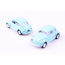 2'li 1967 Volkswagen Classical Beetle 1/64 Çek Bırak Model Araç Seti