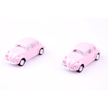 2'li 1967 Volkswagen Classical Beetle 1/64 Çek Bırak Model Araç Seti