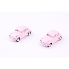 2'li 1967 Volkswagen Classical Beetle 1/64 Çek Bırak Model Araç Seti