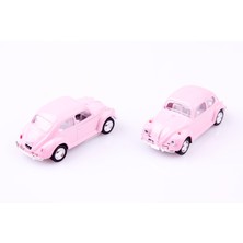 2'li 1967 Volkswagen Classical Beetle 1/64 Çek Bırak Model Araç Seti