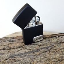 Zippo Çakmak ve Gümüş Tabaka Üzerine Harf-İsim-Yazı ar59