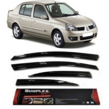 4 Lü Renault Symbol 98-2006 Mügen Tipi  Sport  Style Sunplex Cam Rüzgarlığı