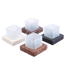 Arte Home Bordo Kare Mermer Mumluk