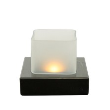 Arte Home Siyah Kare Mermer Mumluk