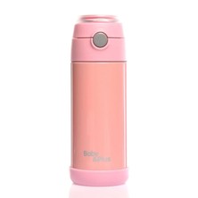 Baby Plus Çelik Termoslu Matara 350ml Pembe