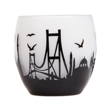 Arte Home Globe İstanbul Siyah Mumluk