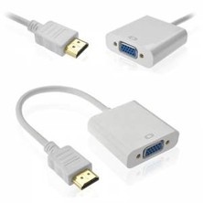 Blueway Projeksiyon Uyumlu HDMI TO VGA Kablo Çevirici Dönüştürücü