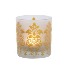 Arte Home Altın Kadife Damask Mumluk