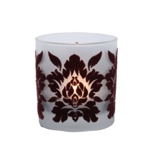 Arte Home Bordo Kadife Damask Mumluk