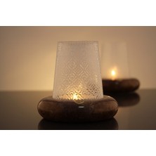 Arte Home Çintemani Kahverengi Altın Mumluk