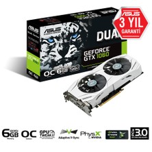 Asus DUAL Nvidia GeForce GTX 1060 6GB OC 192Bit GDDR5 (DX12) PCI-E 3.0 Ekran Kartı DUAL-GTX1060-O6G