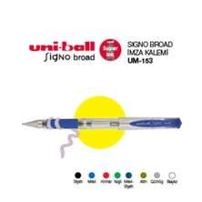 Uni-Ball Um-153 Beyaz Broad Jel Kalem