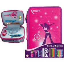 Maped 967431 İçi Dolu Kalemkutusu - Girly - 34 Parça