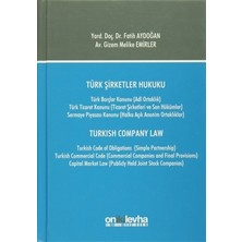 Türk Şirketler Hukuku / Turkish Company Law