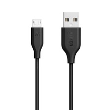 Anker PowerLine Micro USB Şarj/ Data Kablosu 0.9 Metre - Siyah - A8132