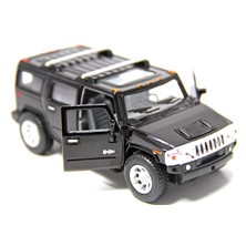 Kinsmart 2008 Hummer H2 SUV (Siyah) 1:40 Metal Çek Bırak Araba