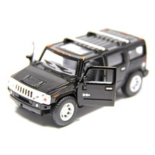 Kinsmart 2008 Hummer H2 SUV (Siyah) 1:40 Metal Çek Bırak Araba