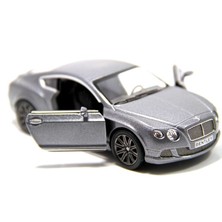 Füme - 2012 Bentley Continental GT Speed 1:38 Çek Bırak Model Araba