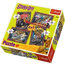 Trefl Scooby Doo 4'lü Puzzle (35+48+54+70 Parça)