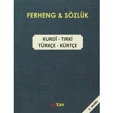 Ferheng - Sözlük / Kurdi -Tirki / Türkçe - Kürtçe - Qahir Bateyi