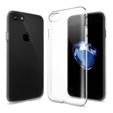 Spigen Apple iPhone SE (2022 / 2020) / iPhone 8 / iPhone 7 Kılıf Liquid Crystal 4 Tarafı Tam Koruma Crystal Clear - 042CS20435