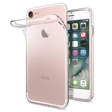 Spigen Apple iPhone SE (2022 / 2020) / iPhone 8 / iPhone 7 Kılıf Liquid Crystal 4 Tarafı Tam Koruma Crystal Clear - 042CS20435