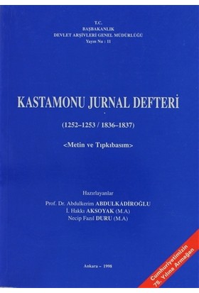 Kastamonu Jurnal Defteri (1252-1253 / 1836-1837)