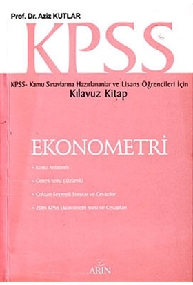 KPSS Ekonometri (Kılavuz Kitap)
