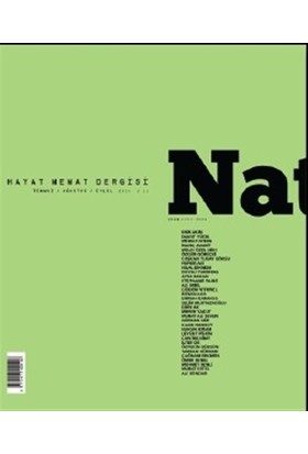 Natama Hayat Memat Dergisi Sayı : 11 Temmuz-Ağustos-Eylül 2015