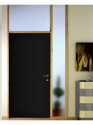 Düz Siyah Mat 90cmx2,1m Yapışkanlı Folyo