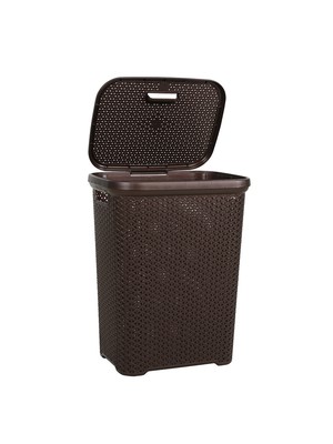 Hobby Life Rattan Kirli Çamaşır Sepeti(55 Lt) - Kahverengi