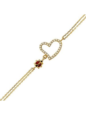 Bilezikhane Kalp Bileklik 2,83 Gram 14 Ayar Altın