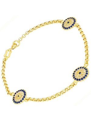 Bilezikhane Sinyoralı 14 Ayar Altın Doç Bileklik