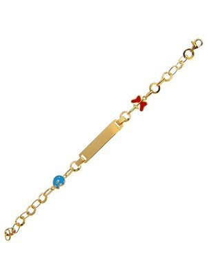 Bilezikhane Kelebek ve Tweety Künye 3,60 Gram 14 Ayar Altın