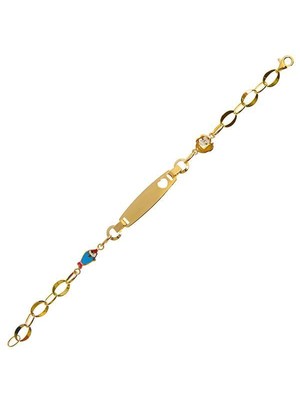 Bilezikhane Balıklı Künye 3,40 Gram 14 Ayar Altın