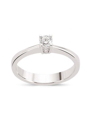 Bilezikhane Tektaş Pırlanta Yüzük 0,25 CT G-VS 2,70 Gram 18 Ayar Altın