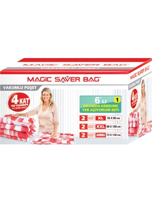 Magic Saver Bag 6 lı "Odamda Kendime Yer Açıyorum" Seti - 1 li