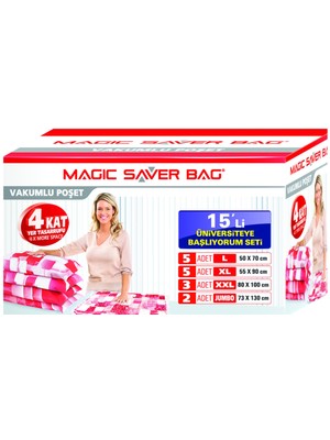 Magic Saver Bag 15 Li "Üniversiteye Başlıyorum" Seti