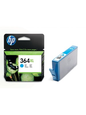 HP 364XL CB323E Yüksek Kapasite Mavi Orjinal Kartuş / HP Photosmart B8550 / C53244 / C5380 / C63244 / C6380 / D5460 / 5510 Kartuş