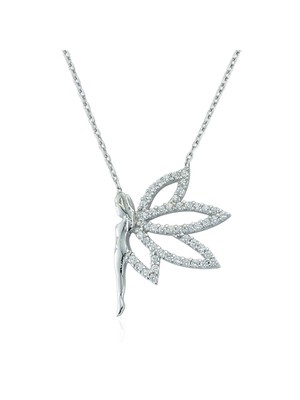 Glorria Gümüş Melek Kolye