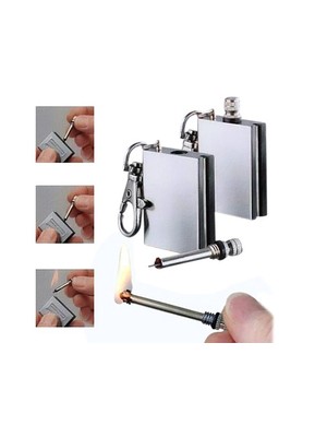 Toptancı Kapında Zippo Benziniyle Çalışan Metal Kibrit