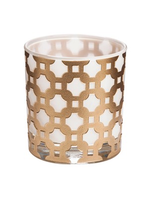 Arte Home İroni Desenli Altın Mumluk