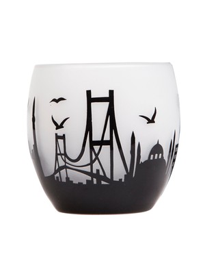 Arte Home Globe İstanbul Siyah Mumluk