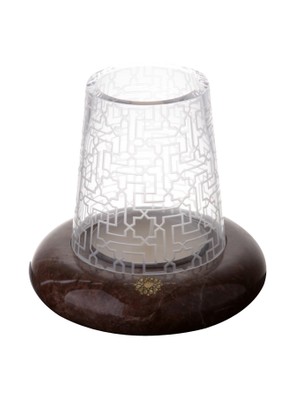 Arte Home Selçuklu Yıldızı Kahverengi Altın Mumluk