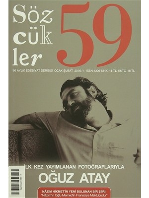 Sözcükler Dergisi Sayı : 59 Ocak-Şubat 2016