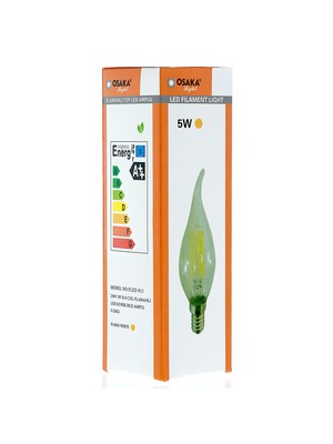 Osaka Light 5W-50watt  Led Flmanlı Kıvrık  Ampul E14 Günışığı