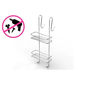 2 KATLI DUŞAKABİN BANYO RAFI KROM BK065