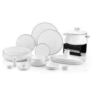 Sufı Yemek Seti 132 Parça Platin