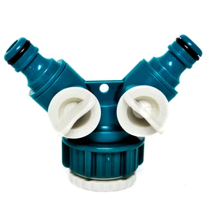 55256 Musluk Bağlantısı İkili Vanalı 3/4"-1
