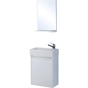Ece Banyo Slim 45 Cm +Beyaz Alt Dolap+Ayna+Lavabo